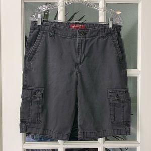 Boys Size 18 Husky Dark Grey Shorts